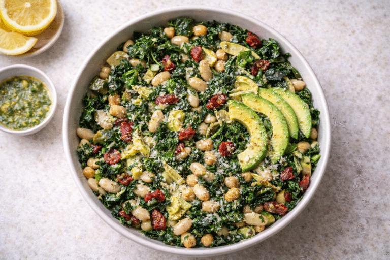 Tuscan White Bean Kale Salad - 3