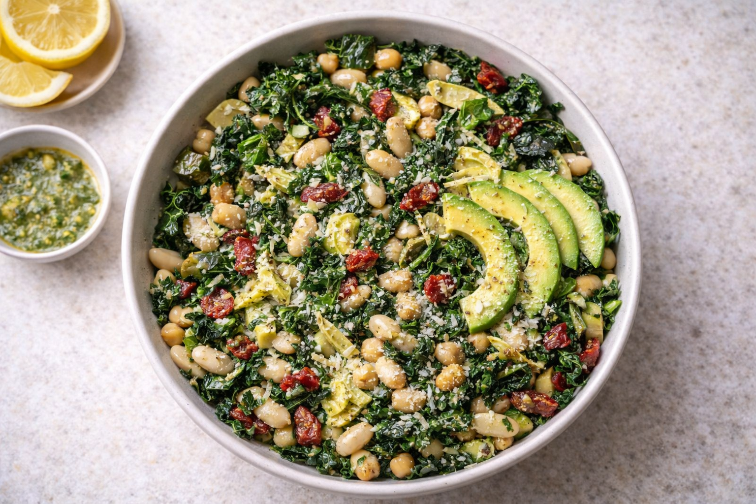 Tuscan White Bean Kale Salad - 3