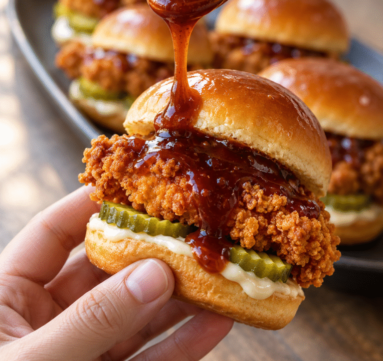 Saucy Crispy Chicken Sliders copy
